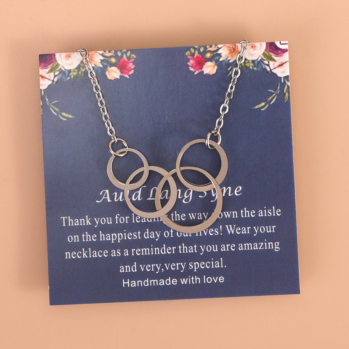 Wholesale Circle Pendant Stainless Steel Necklace